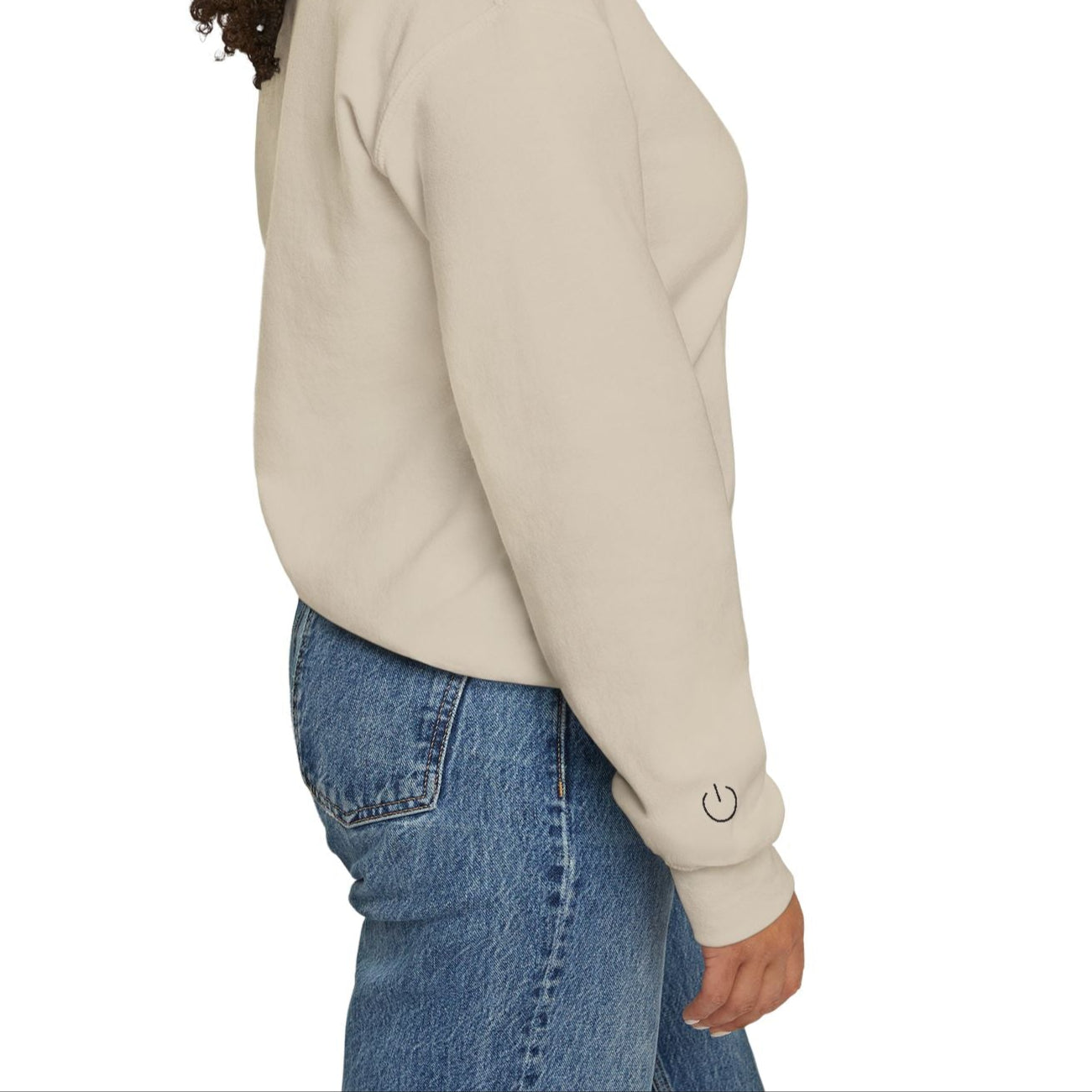 Power Down Embroidered Crewneck