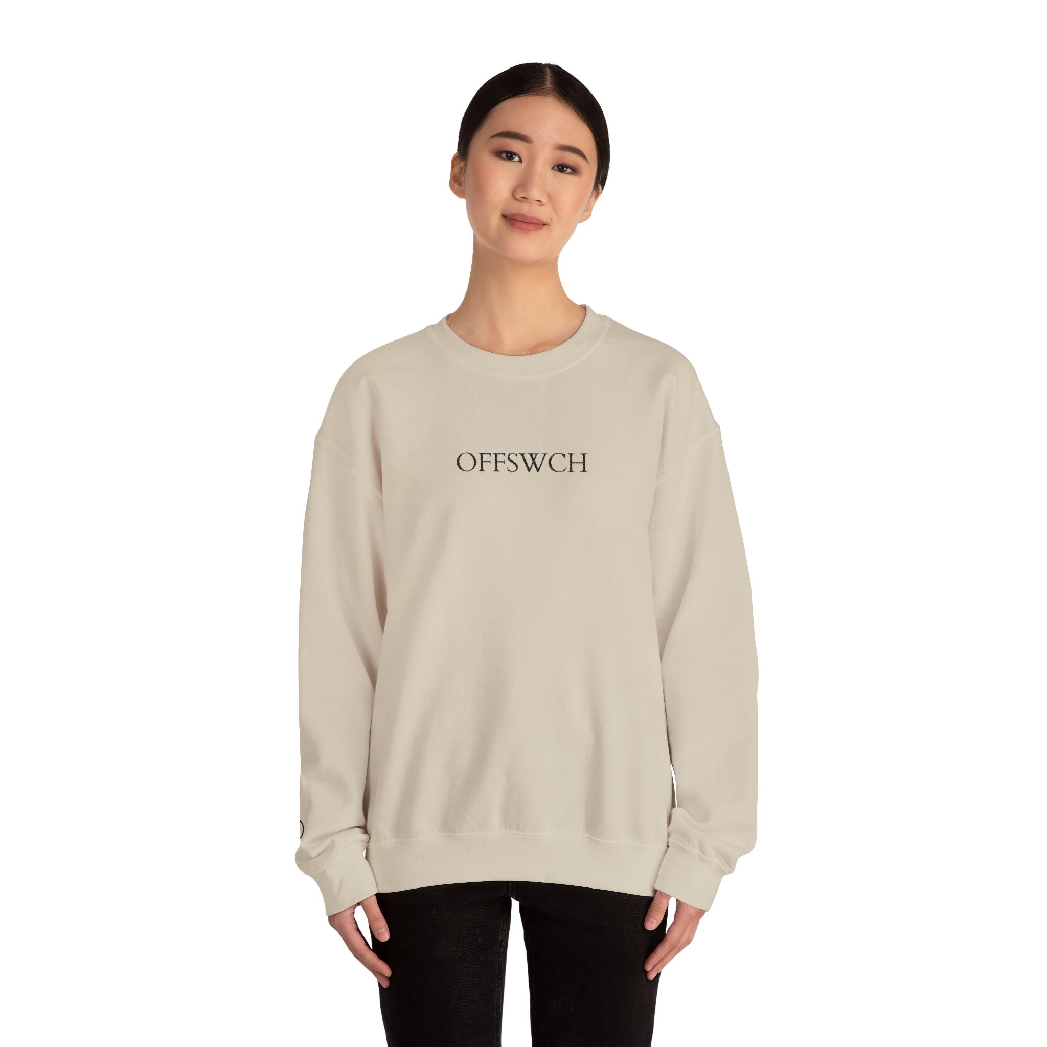 Power Down Embroidered Crewneck